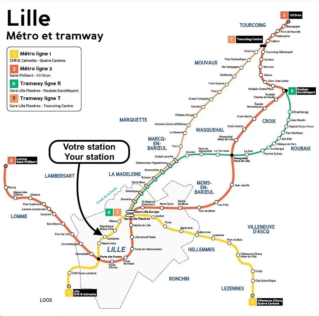 شقة Lille Centre Comfortable, Equipped Apartment!